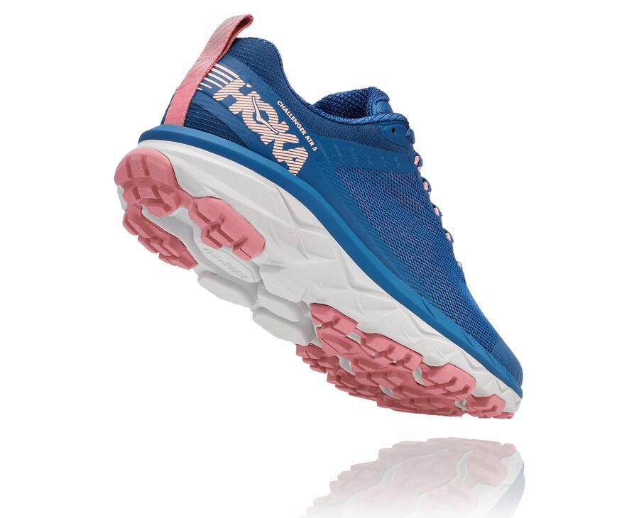 Hoka One One Trainers Womens Blue - Challenger ATR 5 - 36478IYFN